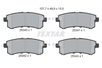 Pastiglie freno TEXTAR 2534001