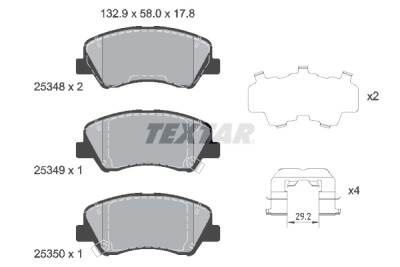 Pastiglie freno TEXTAR 25348 01