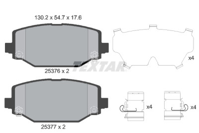 Pastiglie freno TEXTAR 25376 01