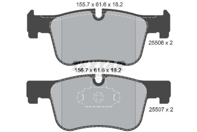Pastiglie freno TEXTAR 25506 01