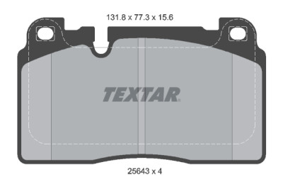 Pastiglie freno TEXTAR 2564302