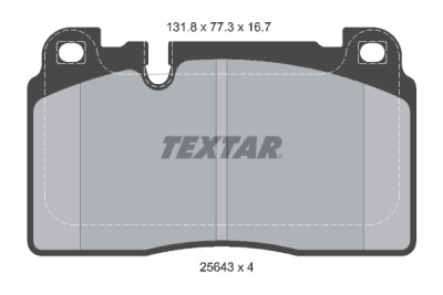 Pastiglie freno TEXTAR 2564305