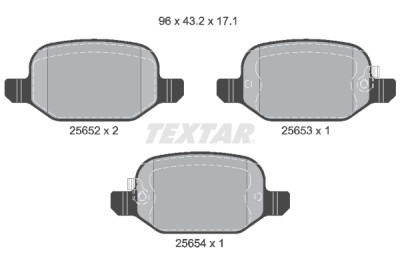 Pastiglie freno TEXTAR 2565201