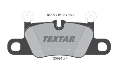 Pastiglie freno TEXTAR 25691 01