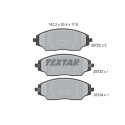 Pastiglie freno TEXTAR 2572201