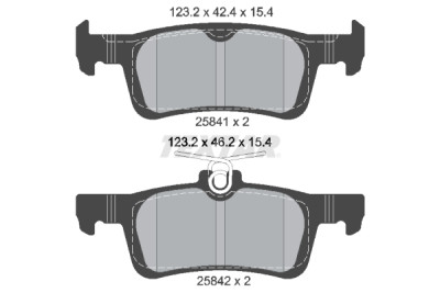 Pastiglie freno TEXTAR 2584101
