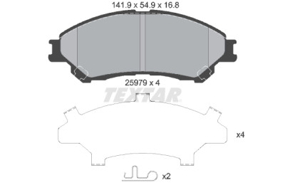 Pastiglie freno TEXTAR 2597901