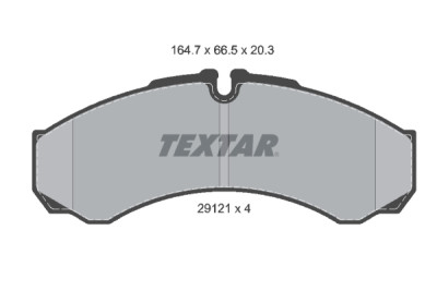 Pastiglie freno TEXTAR 2912112