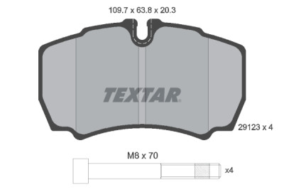 Pastiglie freno TEXTAR 2912303