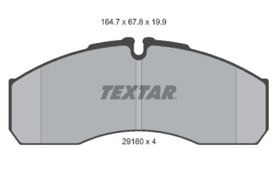Pastiglie freno TEXTAR 2916002