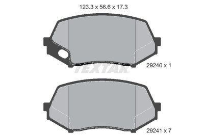Pastiglie freno TEXTAR 2924 001