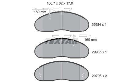 Pastiglie freno TEXTAR 29984 01