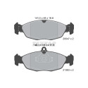 Kit freno, freno a disco BrakeBox, Kit pastiglie e dischi TEXTAR 89000700