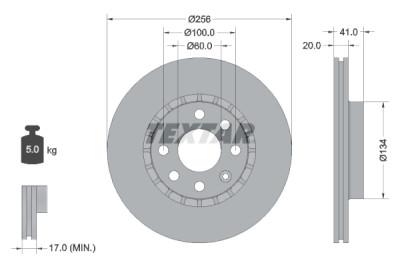  Kit freno, freno a disco BrakeBox, Pad and Disc Kit