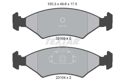  Kit freno, freno a disco BrakeBox, Pad and Disc Kit
