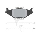  Kit freno, freno a disco BrakeBox, Pad and Disc Kit