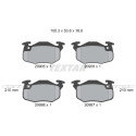 Kit freno, freno a disco BrakeBox, Kit pastiglie e dischi TEXTAR 89001400