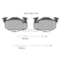 Kit freno, freno a disco BrakeBox, Kit pastiglie e dischi TEXTAR 89001600
