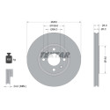  Kit freno, freno a disco BrakeBox, Pad and Disc Kit