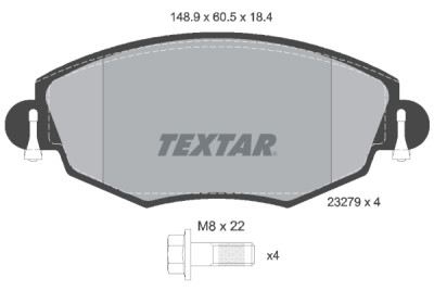 Kit freno, freno a disco BrakeBox, Kit pastiglie e dischi TEXTAR 89006100