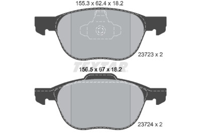 Kit freno, freno a disco BrakeBox, Kit pastiglie e dischi TEXTAR 89007900