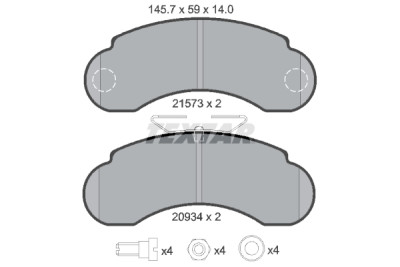  Kit freno, freno a disco BrakeBox, Pad and Disc Kit