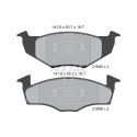Kit freno, freno a disco BrakeBox, Kit pastiglie e dischi TEXTAR 89012300