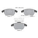 Kit freno, freno a disco BrakeBox, Kit pastiglie e dischi TEXTAR 89016000