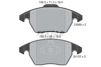Kit freno, freno a disco BrakeBox, Kit pastiglie e dischi TEXTAR 89016100
