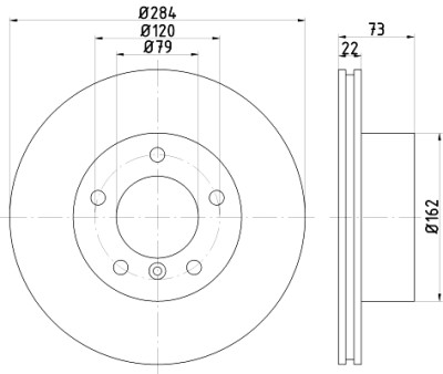  Kit freno, freno a disco BrakeBox, Pad and Disc Kit