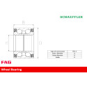 Kit cuscinetto ruota FAG 713 6157 800
