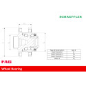 Kit cuscinetto ruota FAG 713 6792 000