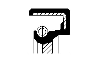 Anello di tenuta, albero motore CORTECO 12010673B