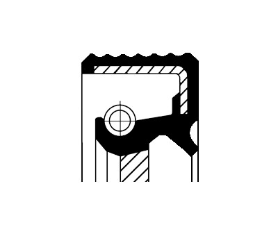 Anello di tenuta, albero motore CORTECO 20018317B
