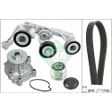 Pompa acqua + Kit cinghia Poly V