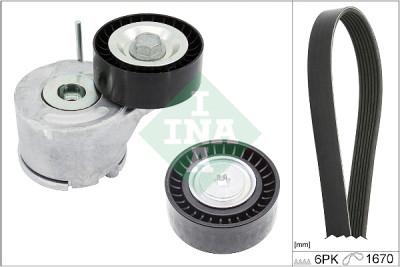 INA 529 0380 10 Set di cinghie trapezoidali scanalate
