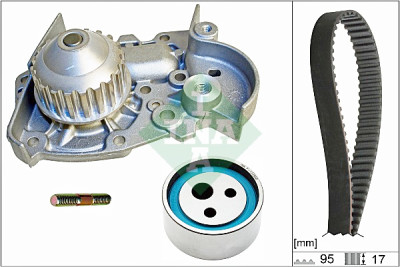Pompa acqua + kit cinghia distribuzione INA 530 0018 31