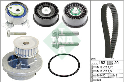 Pompa acqua + Kit cinghie dentate