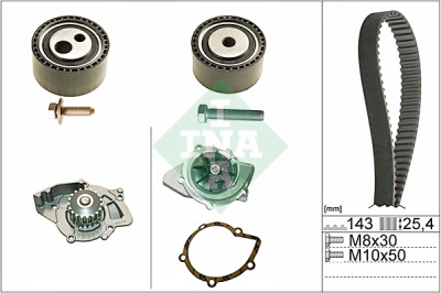 Pompa acqua + Kit cinghie dentate