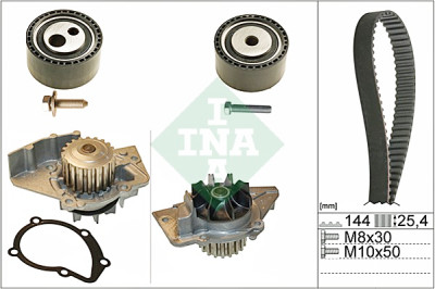 Pompa acqua + Kit cinghie dentate