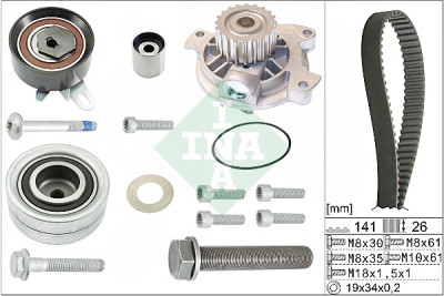 Kit pompa acqua + cinghia distribuzione