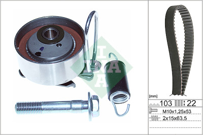 Kit cinghie dentate INA 530 0505 10