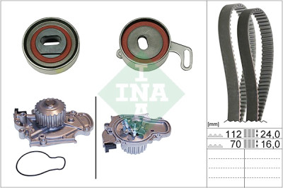 Pompa acqua + Kit cinghie dentate