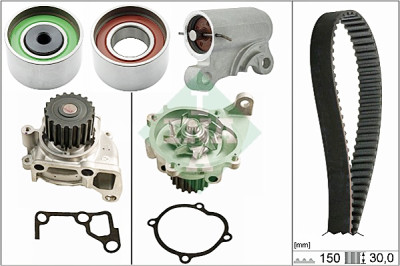 Pompa acqua + Kit cinghie dentate