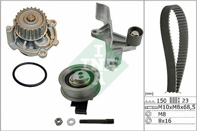 Kit pompa acqua + cinghia distribuzione