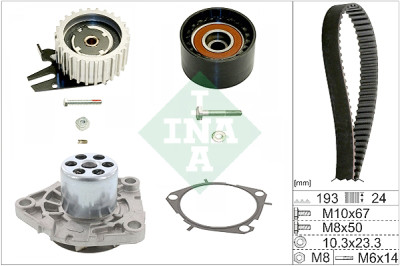 Kit pompa acqua + cinghia distribuzione