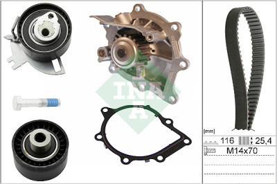 Pompa acqua + Kit cinghie dentate