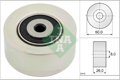 Puleggia tenditrice, cinghia trapezoidale scanalata INA 531 0550 10
