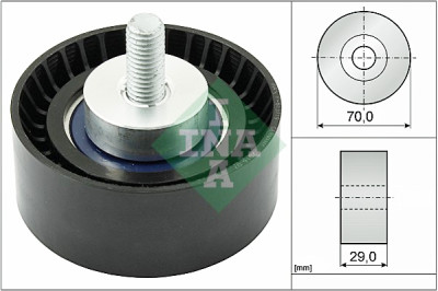Puleggia di rinvio/guida, cinghia trapezoidale INA 532 0298 10