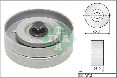 Puleggia di rinvio/guida, cinghia trapezoidale INA 532 0402 30